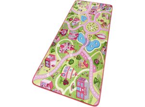 4260425281330 - Kinderteppich HANSE HOME Sweettown Teppiche Gr B L 160 cm x 240 cm 7 mm 1 St rosa Kinder Kinderzimmerteppiche Kurzflor Straßen-Spielteppich Spielunterlage Kinderzimmer