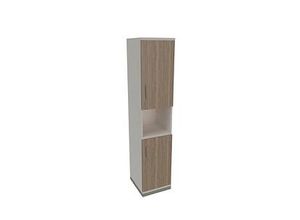 4260429769230 - Regalschrank Sidney 4260429769230 weiß eiche natur  4 Fachböden 400 cm 442 cm