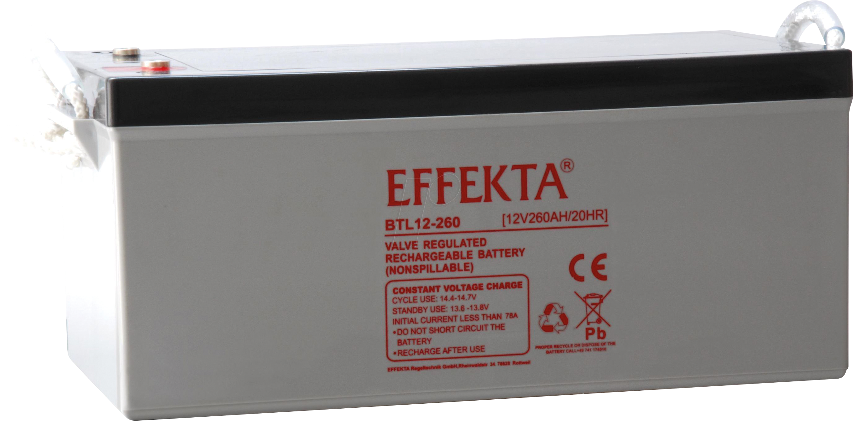 4260433626444 - EFKTA BTL12-260 - Blei-Vlies-Akku AGM 12V 260 Ah