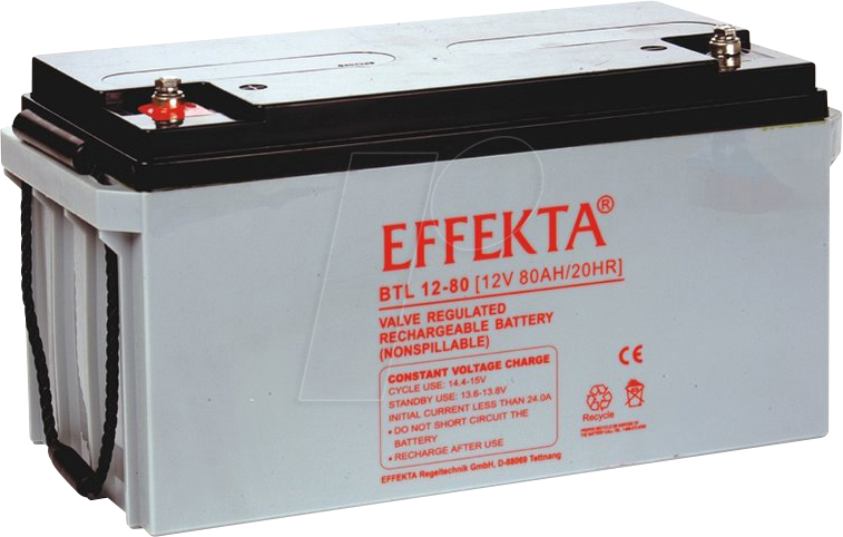 4260433626550 - EFKTA BTL12-80 - Blei-Vlies-Akku AGM 12V 80 Ah