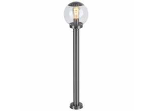 4260436773558 - Etc-shop - led Außen Steh Stand Lampe Leuchte Licht Edelstahl Kugel klar Beleuchtung
