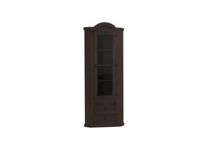 4260436826261 - Eckschrank New Mexico Kiefer massiv kolonial Mexiko Wohnzimmer Vitrine Schrank