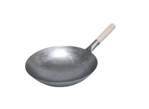 4260444581503 - Wok Set 5-teilig mit rundem Wok Schöpfkelle Wendekelle Sieb und Wokhalter 207013