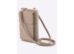 4260446537447 - Handytasche HEINE Gr B H T 105 cm x 185 cm x 3 cm grau (taupe) Damen Taschen