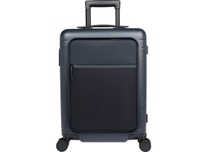 4260447326477 - 4-Rollen-Kabinentrolley Reißverschlussfach Laptoptasche Steckfach Inneneinteilung TSA-Zahlenschloss 335 l 55 cm blau