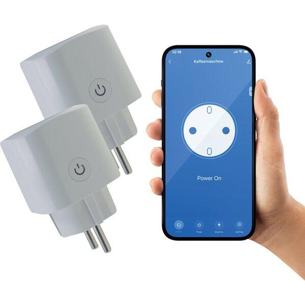 4260449576146 - Smart WLAN Steckdose innen Steuerung über App Alexa oder Google Assistent weiß 2 Stück 4260449576146 2 Stück 4260449576146 - Smart WLAN Steckdose innen Steuerung über App Alexa oder Google Assistent weiß 2 Stück 4260449576146 2 Stück
