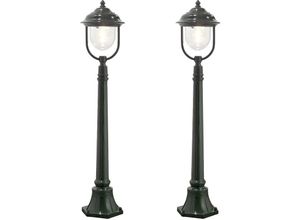 4260449580860 - - 2er-Set grüne Wegeleuchten parma aus Aluminium E27 IP43 h 118 cm 4260449580860 - - 2er-Set grüne Wegeleuchten parma aus Aluminium E27 IP43 h 118 cm