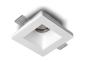 4260455133067 - Gipseinbauleuchte Luca in Weiß GU10 max 35W - white - Famlights