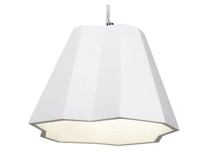 4260455133098 - Gipspendelleuchte Maria in Weiß E27 max 40W - white - Famlights