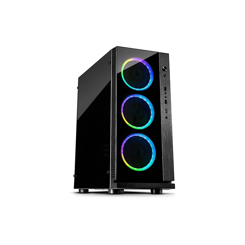 4260455642620 - Inter-Tech W-III RGB Midi Tower ATX Gaming Gehäuse Seitenfenster