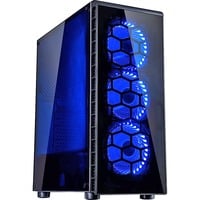 4260455642637 - Inter-Tech CXC2 Midi Tower ATX Gaming Gehäuse Seitenfenster blaue LED