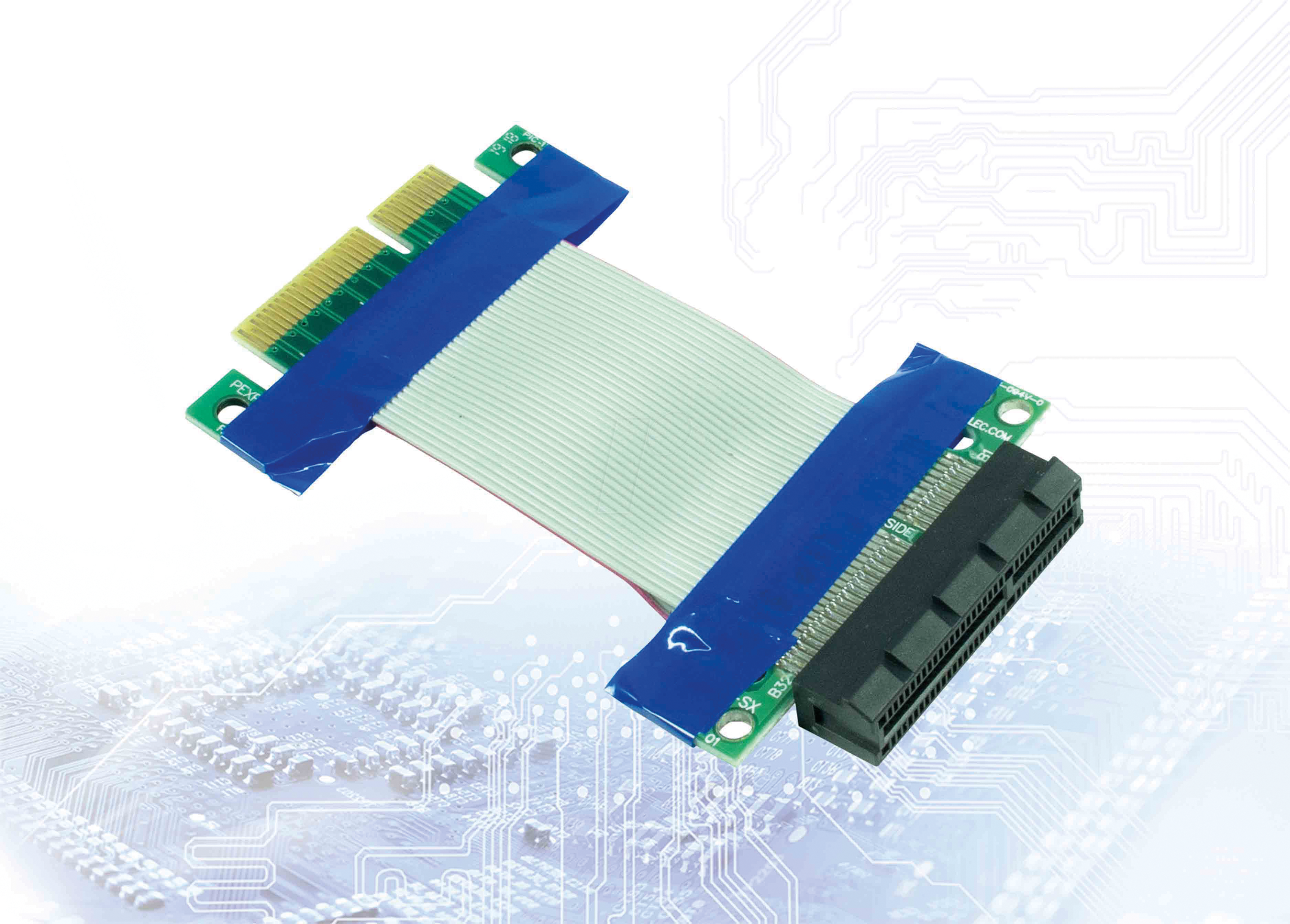 4260455643412 - Riser Card Extender 5 cm PCIe x4 Riser-Kabel [1x PCIe - 1x PCIe]