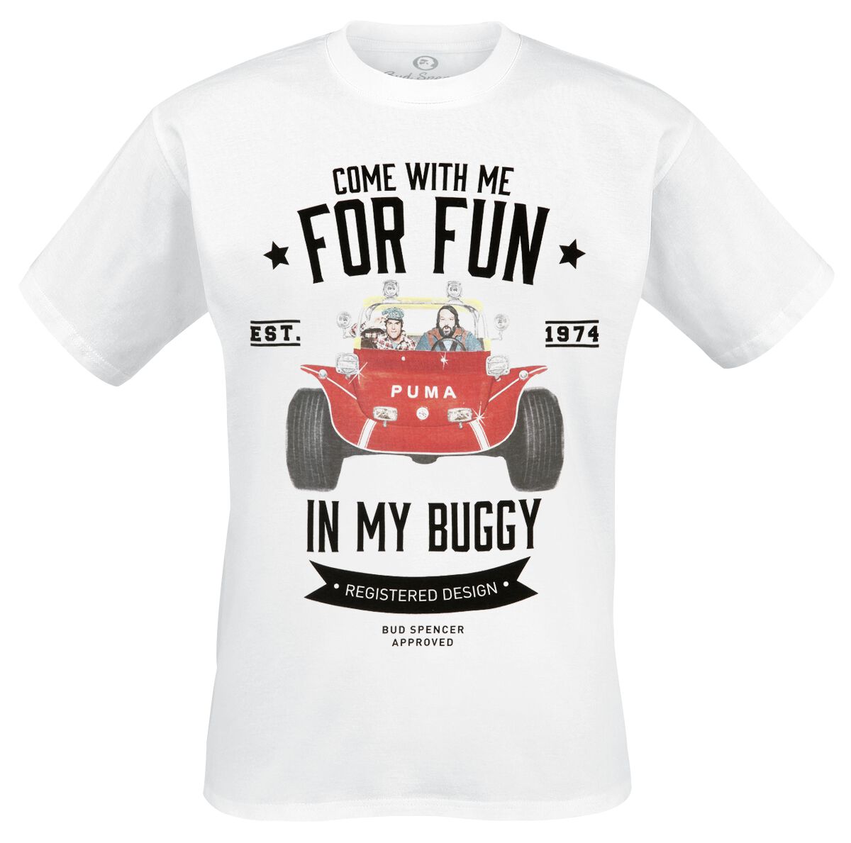 4260456251432 - Buggy T-Shirt weiß in 4XL 4260456251432 - Buggy T-Shirt weiß in 4XL