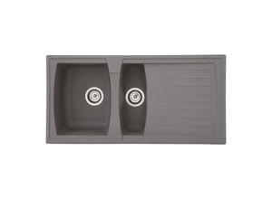 4260458245965 - respekta Einbauspüle Boston 100 x 50 cm betongrau - B-Ware neuwertig 4260458245965 - respekta Einbauspüle Boston 100 x 50 cm betongrau - B-Ware neuwertig