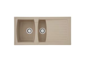 4260458246047 - respekta Einbauspüle Boston 100 x 50 cm Sand-Beige - B-Ware neuwertig 4260458246047 - respekta Einbauspüle Boston 100 x 50 cm Sand-Beige - B-Ware neuwertig