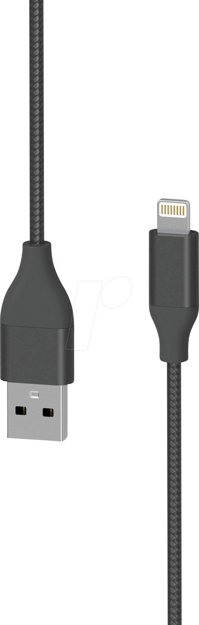 4260458921722 - 217077 - Sync- & Ladekabel USB-A -> Lightning 15 m schwarz