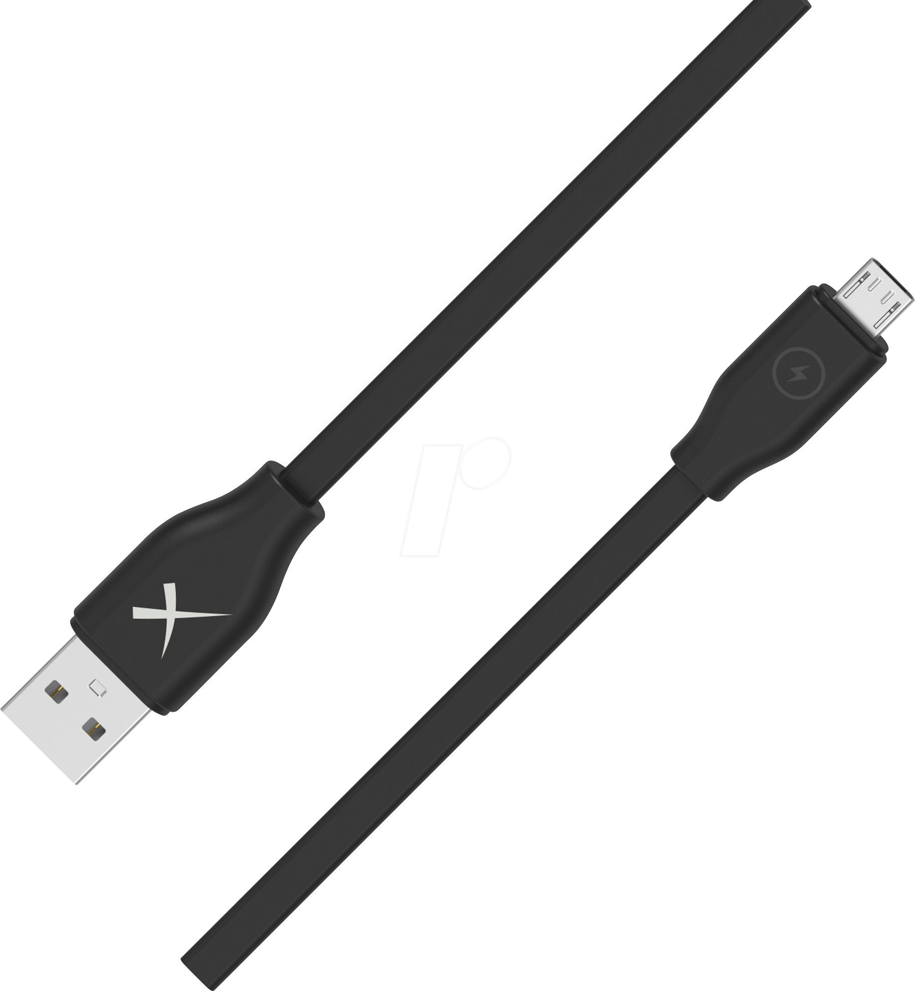 4260458921760 - Xlayer Kabel PREMIUM Micro USB Sync & Ladekabel Schwarz 2 m