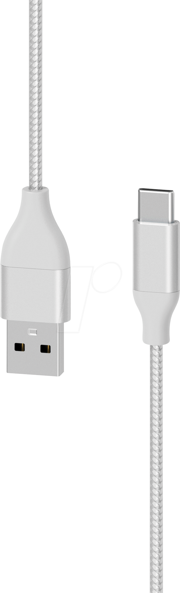 4260458921777 - Kabel PREMIUM Metallic USB to Type C (USB-C) Cable 15 m (Fast Charging 3A USB 20) Silver