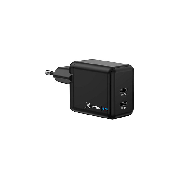 4260458924839 - Xlayer CHARGER Ladegerät Universal 45W Powercharger USB Typ C & USB Typ C Netzteil