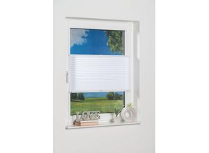 4260459062660 - K-HOME Plissee »Klemmfix Pisa« Lichtschutz ohne Bohren verspannt Crushed-Optik