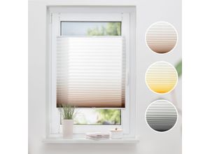 4260459064862 - K-HOME Plissee »Farbverlauf Sunrise« Lichtschutz ohne Bohren verspannt
