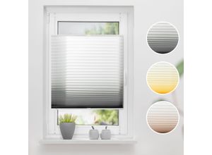 4260459065159 - K-HOME Plissee »Farbverlauf Sunrise« Lichtschutz ohne Bohren verspannt