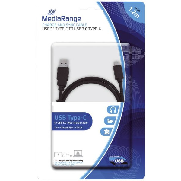 4260459612919 - Ladekabel USB 31 Typ C schwarz 4260459612919 MediaRange