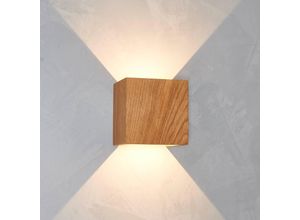 4260460819147 - LeuchtNatur Cubus LED-Außenwandlampe Eiche