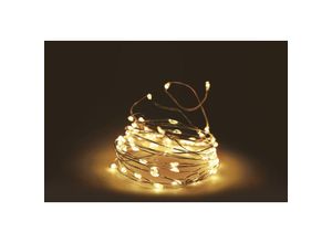 4260461475670 - Spetebo - Draht Lichterkette 5 m mit 100 Micro led - warm weiß - Leuchtdraht Weihnachtsdeko