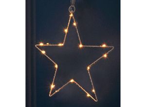 4260461475724 - Spetebo - led Fenster Silhouette Stern - 30 x 28 cm - Weihnachts Tisch Fenster Deko beleuchtet Batterie betrieben