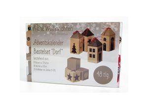 4260461478763 - Spetebo - Moderner Adventskalender mit Boxen zum selber befüllen - Würfel und Häuser