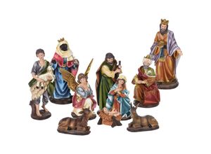 4260461479012 - Spetebo - xl Krippe Figuren Set - 10-teilig - Weihnachten Advent Tisch Deko Zubehör