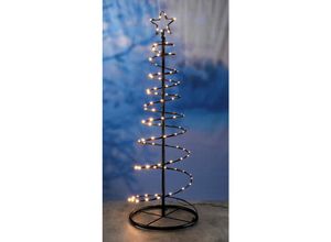 4260461479968 - Spetebo - Beleuchteter Metall Tannenbaum mit 100 warm weißen led und Stern Spitze ca 120 cm