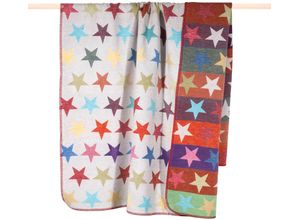 4260463033878 - Wohndecke PAD STARS Wohndecken Gr B L 150 cm x 200 cm bunt (multi) Decken Made in Europe