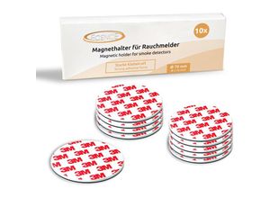 4260473176893 - Ecence - 10x Magnethalterung 70mm für Rauchmelder Feuermelder Magnet-Befestigung