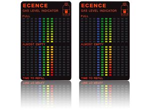 4260473177937 - Ecence - 2x Gasstand Anzeiger Füllstandsanzeige-r magnetisch Gasflaschen gli Propan Gas