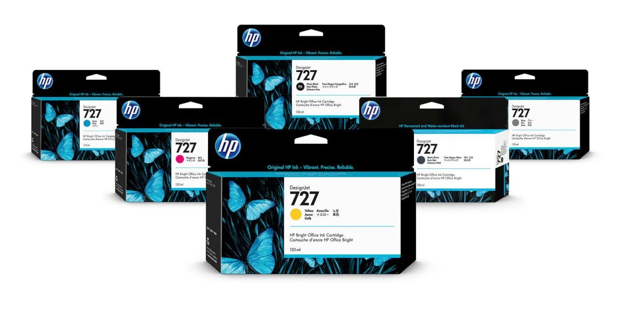 4260473782612 - HP Original 727 Druckerpatronen - 6er Multipack