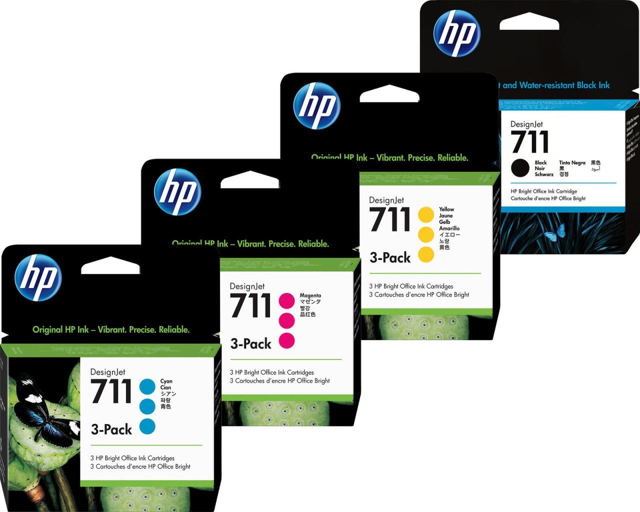 4260473782810 - HP Original 711 Druckerpatronen - 10er Multipack (CZ134A CZ135A CZ136A CZ133A)