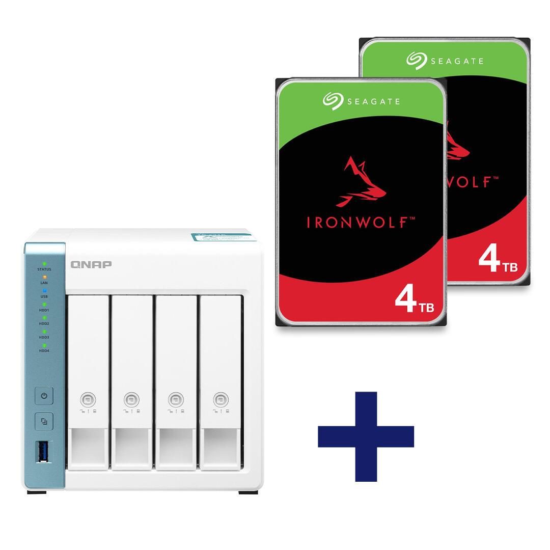 4260473783671 - QNAP TS-431K & 8TB IronWolf NAS Bundle