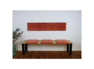 4260474664726 - Lycce XXL Wandkissen Wandpolster mit Montage-Set Samt SORRISO 15m