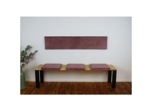 4260474664733 - Lycce XXL Wandkissen Wandpolster mit Montage-Set Samt SORRISO 15m