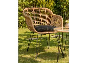 4260474665495 - Lycce Gartenstuhl LIVING Loungesessel Polyrattan Balkon Terrasse