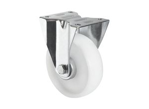 4260475213299 - CASCOO Bockrolle N0N0 mit Rad-ø 200 mm x B 50 mm Polyamid-Felge Polyamid-Lauffläche natur weiß Rollenlager bis 300 kg