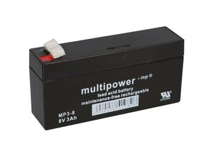 4260476410826 - Multipower - Blei-Akku MP3-8 Pb 8V   3Ah