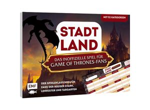 4260478342170 - Stadt Land das inoffizielle Spiel für Game of Thrones-Fans - Der Spieleklassiker für Fans der Häuser Stark Lannister und Targaryen