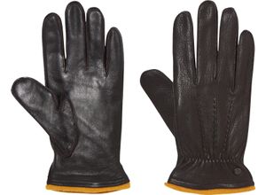 4260478653399 - PEARLWOOD® GLOVES Lederhandschuhe E-Touch gefüttert für Herren braun M