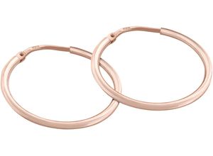 4260479583633 - Paar Creolen MODABILÉ Schmuck Geschenk Silber 925 Ohrringe Orbit Gr 35 Silber 925 (Sterlingsilber) rosegold (roségoldfarben) Damen Creolen