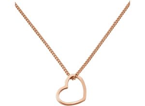 4260479584029 - Kette mit Anhänger MODABILÉ Schmuck Geschenk Silber 925 Halsschmuck Halskette Heart Herz Halsketten Gr Silber 925 (Sterlingsilber) Länge 50 cm Breite 12 mm rosegold (roségoldfarben) Damen Ketten mit Anhänger