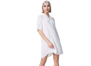 4260480128113 - PM SELECTED Damen Longbluse Leichtes Longshirt Bluse mit Bündchen & Galonstreifen in Einheitsgröße PM23