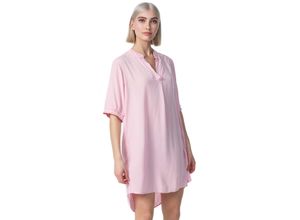 4260480128137 - PM SELECTED Damen Longbluse Leichtes Longshirt Bluse mit Bündchen & Galonstreifen in Einheitsgröße PM23